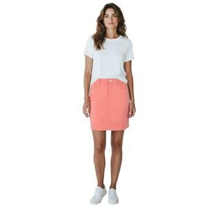 Tommy Bahama Boracay Beach Denim Tencel Skirt Pure Coral Size 14
